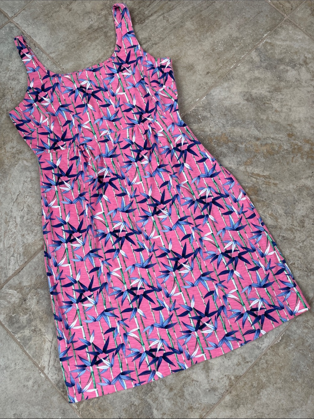 Tommy Bahama Pink Floral-Print Sleeveless Summer Dress